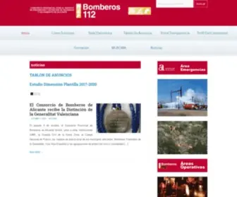 Consorciobomberosalicante.es(Consorcio Provincial de Bomberos de Alicante) Screenshot