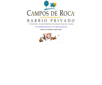 Consorcioroca.com(Consorcio de Propietarios Campos de Roca) Screenshot