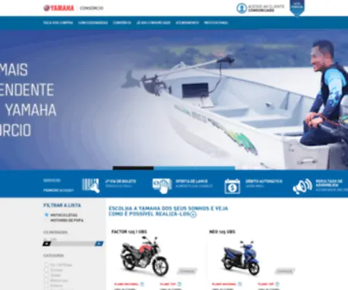 Consorcioyamaha.com.br(Consórcio Yamaha Motor) Screenshot
