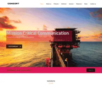 Consortdigital.com(Critical Communication Solutions) Screenshot