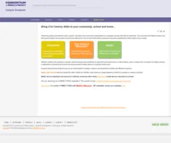 Consortiumformedialiteracy.org(Consortium for Media Literacy) Screenshot