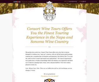 Consortwinetours.com(Consort Wine Tours) Screenshot