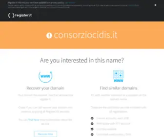 Consorziocidis.it(Consorzio C.I.Di.S) Screenshot