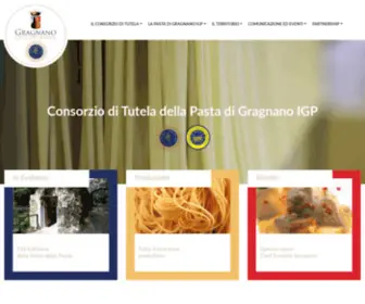 Consorziogragnanocittadellapasta.it(Consorzio di Tutela della Pasta di Gragnano IGP) Screenshot