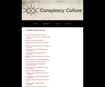 Conspiracyculture.com(Conspiracy Culture) Screenshot