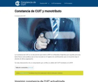 Constanciacuit.com(Constancia de CUIT y Monotributo Online) Screenshot