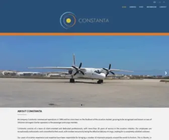 Constantaairlines.com(Aircompany Constanta consists of a team of client) Screenshot