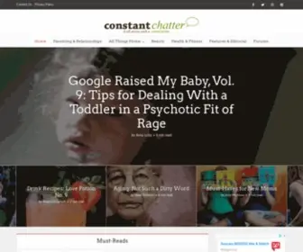 Constantchatter.com(Life Hacks for Women Home) Screenshot