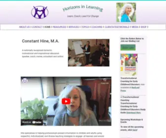 Constanthine.com(Horizons in Learning) Screenshot