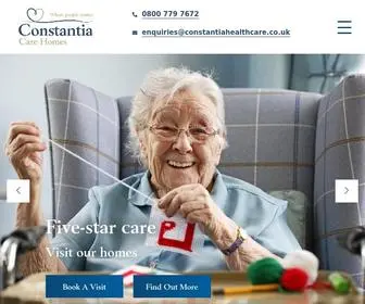 Constantiacarehomes.co.uk(Constantia Healthcare) Screenshot