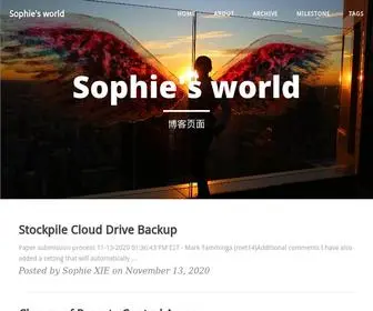 Constantsophie.com(Sophie's world) Screenshot
