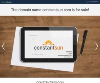 Constantsun.com(Purchase today. Starter logo inc) Screenshot