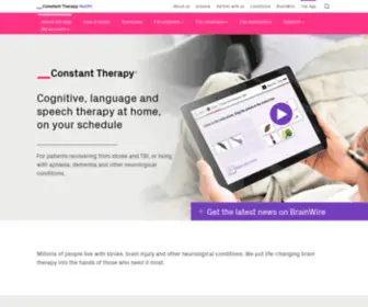 Constanttherapy.com(Constant Therapy) Screenshot