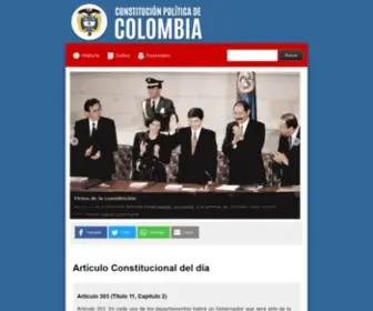 Constitucioncolombia.com(Constitución) Screenshot