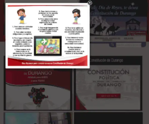 Constituciondedurango.com(Comisión) Screenshot