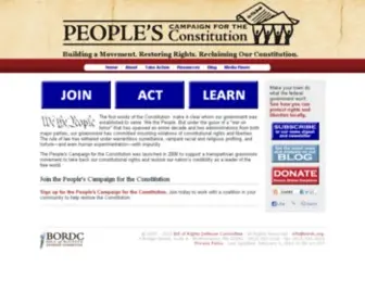Constitutioncampaign.org(People's Campaign for the Constitution) Screenshot