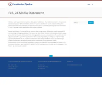 Constitutionpipeline.com(Constitution Pipeline) Screenshot