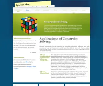 Constraintsolving.com(Constraint Solving) Screenshot