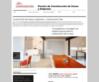 Construccionchile.cl(Precios de Construccion de Casas y Galpones en Chile) Screenshot