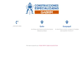 Construccionesespecializadas.com(Construcciones Especializadas GABRIM) Screenshot