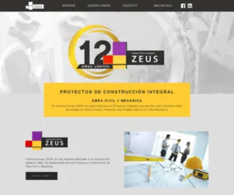 Construccioneszeus.com(Constructora) Screenshot