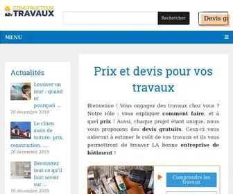 Constructeurtravaux.fr(Constructeur travaux) Screenshot