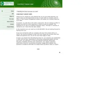 Constructgroupcorp.com(My Site) Screenshot