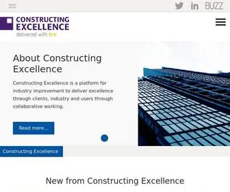 Constructingexcellence.org.uk(Positively disrupting the construction industry) Screenshot