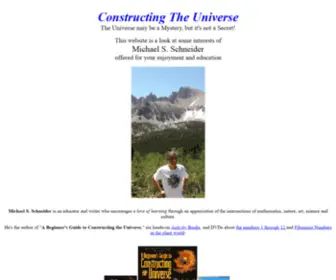 Constructingtheuniverse.com(The Universe may be a Mystery) Screenshot