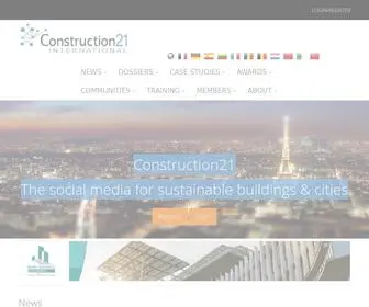 Construction21.org(The social media for sustainable buildings & cities) Screenshot