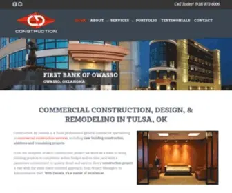 Constructionbydaniels.com(Commercial Construction Tulsa) Screenshot