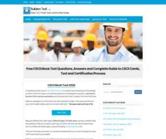 Constructioncardmocktest.com(CSCS Mock Test) Screenshot