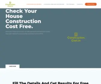 Constructioncost.in(Construction cost calculator online for house and home) Screenshot