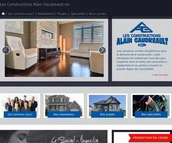 Constructiongaudreault.com(Les Constructions Alain Gaudreault inc) Screenshot