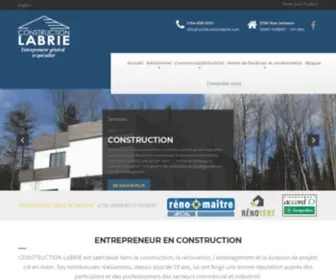 Constructionlabrie.com(Entrepreneur en construction à St) Screenshot