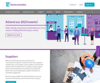 Constructionline.co.uk(Pre-qualified Construction Contractors and Companies) Screenshot