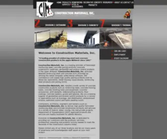 Constructionmaterialsinc.com(Construction Materials) Screenshot