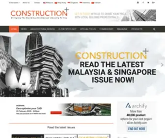 Constructionplusasia.com(Construction Plus Asia) Screenshot