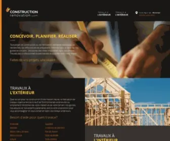Constructionrenovation.com(Concevoir) Screenshot