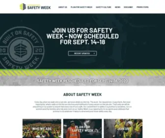 Constructionsafetyweek.com(Safety Week 2021) Screenshot