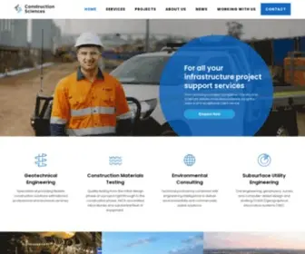 Constructionsciences.net(Delivering Quality) Screenshot