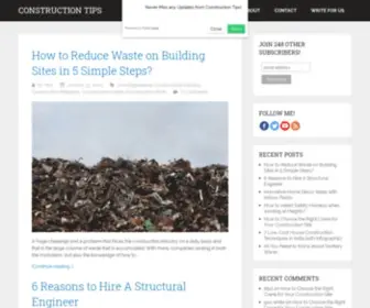 Constructiontips.co.in(Top Construction Blog in India) Screenshot