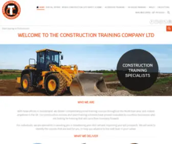 Constructiontrainingcompanyltd.co.uk(Construction course training North East) Screenshot