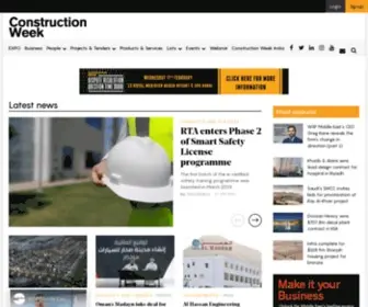 Constructionweekonline.com(Construction Week Online) Screenshot