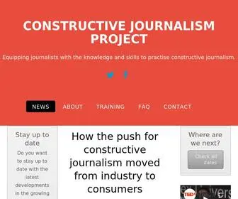 Constructivejournalism.org(Constructive Journalism Project) Screenshot