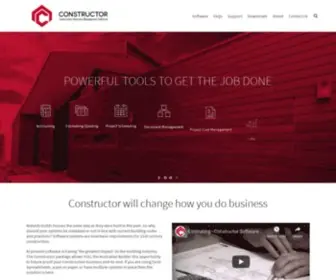 Constructor.com.au(Constructor estimating software for builders) Screenshot