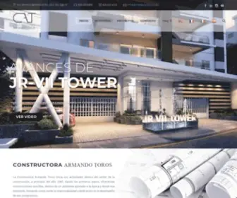 Constructoraarmandotoros.com.do(Constructora Armando Toros) Screenshot