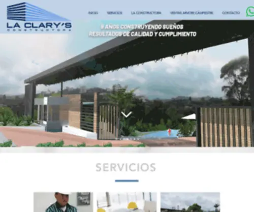 Constructoralaclarys.com(Casas) Screenshot