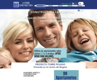 Constructoralatorre.com(Constructora Latorre) Screenshot