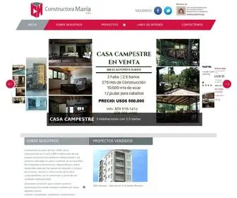 Constructoramaria.com.do(Inicio • Constructora María) Screenshot